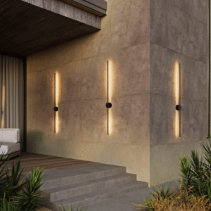 Edison LED Lighting - Sconce Lights on Adjacent Walls - Outdoor Lights